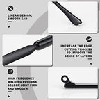 1 Pair Metal Eyeglass Replacement Arm, Eyewear Frame Temple Replacement Universal Sunglasses Arm Legs Replacement for Thin Metal Glasses, Sunglasses（Black）