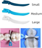 Dental Sectional Matrix System Set, W5 Dental Wedges Plastic, Dental Matrix Holder Clamp Tweezers Forceps. (72PCS Wedges)