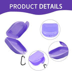 6 Pack Multicolor Retainer Case with Dual Vent Holes, Denture & Mouth Guard Case, Orthodontic Storage Box for Travel, Home, Office,Teens & Adults
