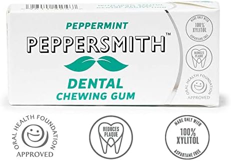 Peppersmith Peppermint Xylitol Gum 15g - 12 Pack