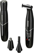 GeRRiT Electric Shaver 4-in-1 Multifunction Men's Shaver Women's Eyebrow Trimmer Nose Hair Trimmer Epilator (Black)