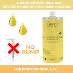 Cirepil - Pre & Post Depilatory Oil - Protects Skin for Comfortable Waxing & Removes Wax Residue - Soothing Jasmine Scented Formula - Professional Refill Bottle, 1000ml