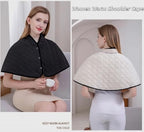 Women Warm Shoulder Cape Winter Thick Fleece Shoulder Wrap Shawl Thermal Neck Back Warmer Windproof Plush Pad