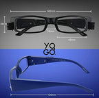 Yogo Vision Reading Glasses with Light Bright LED Lighted Magnifier Nightime Reader Women Men Lighted Eye Glasses 2pk