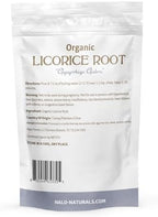 Organic Licorice Root Cut & Sifted, 4 Ounces (Glycyrrhiza glabra) USDA Certified | Resealable Pouch| Packaged in The USA