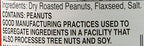 Teddie Smooth All Natural Peanut Butter with Flaxseed (Pack of 4)