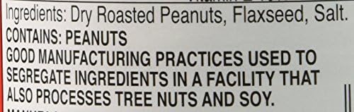 Teddie Smooth All Natural Peanut Butter with Flaxseed (Pack of 4)
