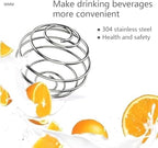 4 Pcs 2.1-Inch Large Size Shaker Balls for Protein Shakes,Milkshake and Salad Dressing,304 Stainless Steel Shaker Ball