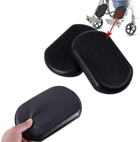 2 Pack Wheelchair Elevating Legrests Calf Pad Replacement Cushion Padded Calf Pads for Lightweight Wheelchair with Swing-Away Elevating Leg Rests Folding Wheelchairs Elevated Footrests