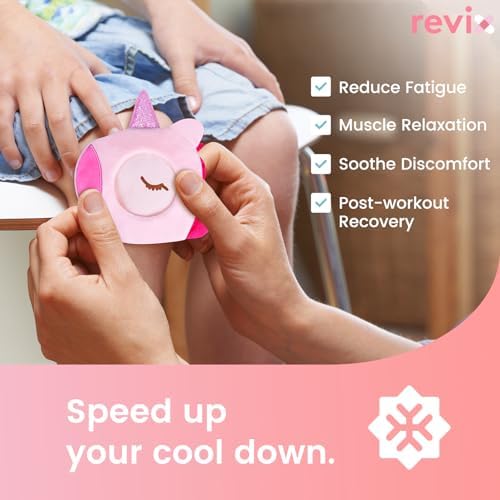 REVIX Kids Ice Packs - Reusable Gel Cold Packs for Toddlers and Babies, Soft Cloth Covers with 4 Cute Animal Designs, Hot & Cold Compress for Comfort, Soothing, Relaxation, and Everyday Bumps