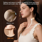 40 Pcs Neck Lift Tape Invisible Behind Neck, Instant Tightening and Lifting Tape for Sagging Skin, Invisible Face Lifting Bands Strips for Wrinkles & Double Chin (Beige, Large)