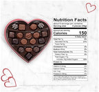 Russell Stover Valentine's Day Red Foil Heart - Pack of 2 - Assorted Milk and Dark Chocolate - 17 Pieces Per Box - Great For Sharing with Friends and Family