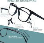 VIDEBLA Progressive Multifocus Reading Glasses for Women Blue Light Blocking Spring Hinges Fashion Pattern Print Readers
