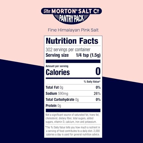 Morton Himalayan Pink Salt Fine Grain, Pink Himalayan Salt, 1 lb., Resealable Pouch