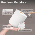 Restaurantware-Paper Towel Roll 600' x 1 Roll Long Paper Towel 8" Wide Hand Towel Roll 1 Ply Universal Dispenser 2" Core Hardwound High Absorbency Everyday Use For Commercial Washroom White