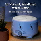 Yogasleep Dohm UNO White Noise Sound Machine (White) With Real Fan Inside for Non-Looping White Noise, For Travel, Office Privacy, Meditation, Sleep Aid For Adults & Baby, Registry Gift