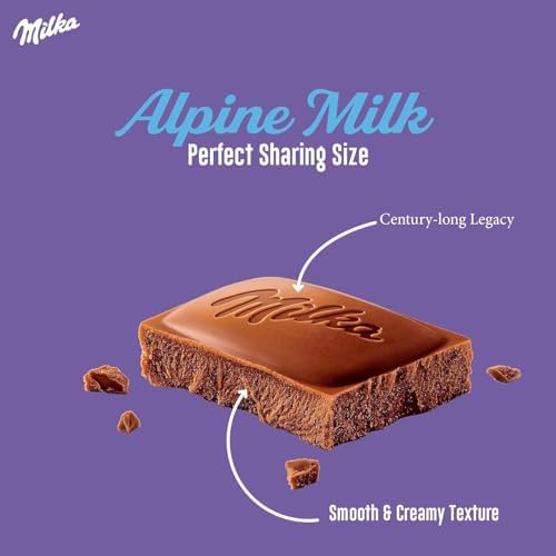 Milka Chocolate - Alpine Milk (Pack of 3)