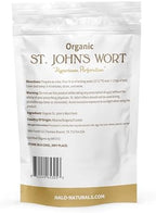 Organic St. John's Wort Herb Cut & Sifted, 4 Ounces (Hypericum perforatum) USDA Certified | Resealable Pouch| Packaged in The USA (Pack of 1)