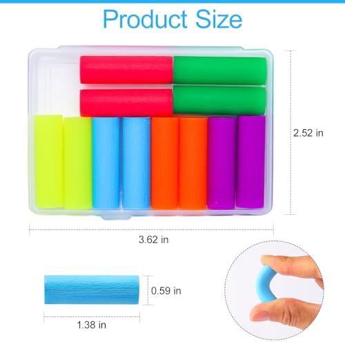 12PCS Aligner Chew, Aligner Trays Chompers for Invisalign, Orthodontic Chompers Retainer Trays Seaters with Travel Carrying Case (Mix Colors)