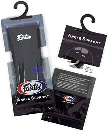 Fairtex AS1 Ankle Guard - Premium Ankle Support for Muay Thai, MMA & Kickboxing - Maximum Support & Comfort. Ideal for Intense Training