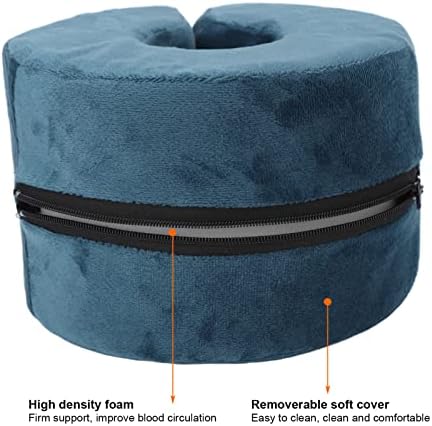 2pcs Foot Elevating Pillow, Leg Rest Post Surgery Pillow, Soft and Adjustable Sleeping Wedge for Men and Women, Ankle Protector Support Elevated Foot Heel Pillow for Sore Foot Pressure (Dark Green)