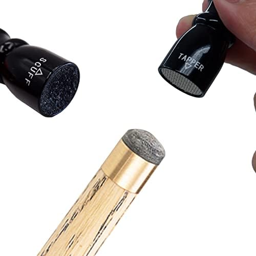 HUIESON Snooker Pool Cue Tip, 2023 New Version Billiard Pool Stick Tip with 3 in 1 Billiard Pool Cue Accessories Tool, Scuffer, Shaper and Aerator, Practical Gifts for Husbands, Best Friends
