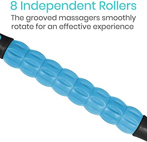 Vive Massage Stick Roller for Muscle, Back, Legs - Deep Tissue Body Fascia Massager for Hamstring, Calf, Neck Pain, Trigger Point, Exercise -Rolling Relief Tool for Physical Therapy, Recovery
