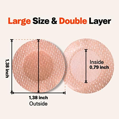 Premium 100 Pcs. (50 pairs) Ultra-Comfort Nipple Cover Stickers for Men | Nipple Protectors for Running | Male Nipple Covers to Prevent Chafing | Disposable Nipple Covers | Nipple Concealment
