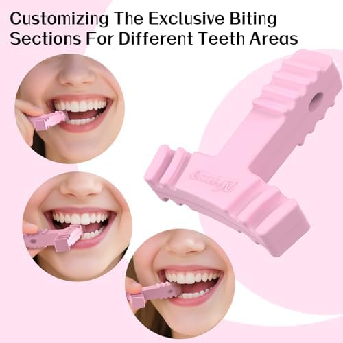 Chewies for Invisalign Aligners 2-Pack, Orthodontic Aligner Chewies for Invisible Braces, Denture & Retainer, Medical Grade Silicone Aligner Seaters & Chew Tools, Durable & Reusable (Pink)