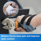 Velpeau CMC Joint Thumb Arthritis Support Brace - Soft & Hard Plastic Compose - with Thumb Compression Sleeve, Stabilizes Thumb CMC Joint Without Limiting Hand Function (Black, Left - Small)