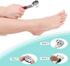 2 Pack Pedicure Callus Shaver Set - Stainless Steel Foot File Callus Remover with 20pcs Blades and Plastic Handle,Foot Care Pedicure,Foot Callus Shaver Hard Skin Remover