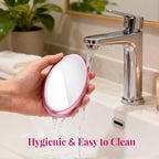 Crystal Hair Eraser for Women and Men, Reusable Crystal Hair Remover Magic Painless Exfoliation Hair Removal Tool, Magic Hair Eraser Device for Back Arms Legs (Pink)