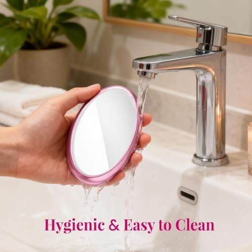 Crystal Hair Eraser for Women and Men, Reusable Crystal Hair Remover Magic Painless Exfoliation Hair Removal Tool, Magic Hair Eraser Device for Back Arms Legs (Pink)