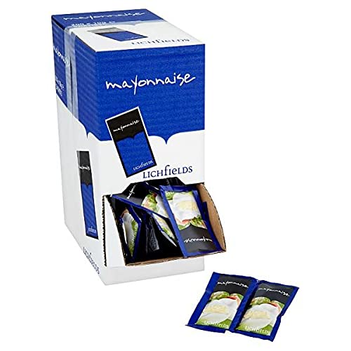 Lichfields Single Individual Sauce Sachets Portion Essential Condiment Mini Pack Mayonnaise 200 Sachets (full box)