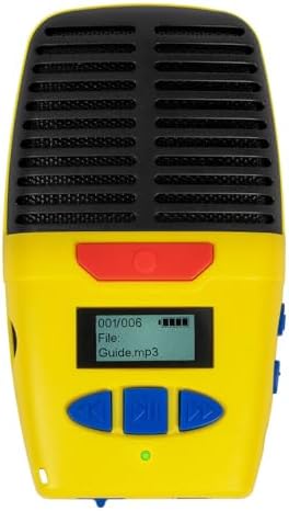 Talking Products, Micro-Speak Plus Digital Voice Dictaphone Recorder and MP3 Player, 1GB, Yellow. 15 Hours Recording Time. Independent Living Aid & Education Learning Resource