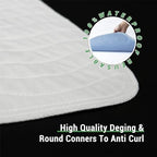 Gogreen Waterproof Reusable Underpads, 4-Layer Heavy Absorbency & Quilted Washable Pads for Kid, Adult, Elderly, and Pet, Bedwetting Incontinence Pad for Bed, Sofa, Floor, Couch (34" x 36", Pack of 2)