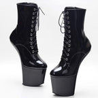High Heels 20cm Pole Dancing Boots Velvet Heelless Thick Sole