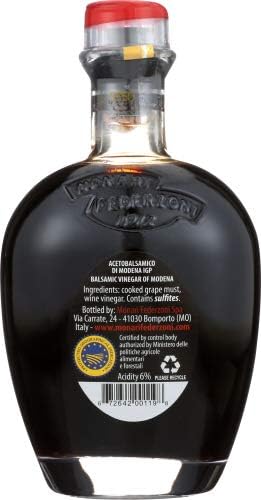 Monari Federzoni Balsamic Vinegar of Modena, Passion of Family, Product of Italy, 8.5 Fluid Ounce (Pack of 1)