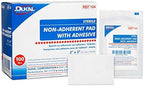 Dukal DUK 124 Non-Adherent Dressing Pad with Adhesive, Sterile, 2" x 3" (Pack of 100)