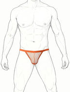 Evankin Men's Fishnet Underwear Mesh Sexy G-Strings See Through Thongs Bikini Pouch Underpants Breathable T-back