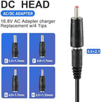 16.8V 1A Massage Gun Charger Replacement 16.8V 0.8A 1A AC DC Power Supply for Massage Gun Power Supply Cord Cable - 59inch/1.5m