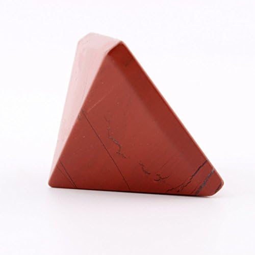 Red Jasper 1.5inch Natural Pyramid Carved Chakra Healing Crystal Reiki Stone Gemstone Radiation Deflection Home Decor Gift Decoration Crafts