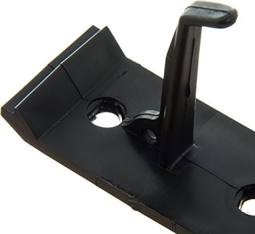 Carlisle FoodService Products Roll 'N Grip Plastic Broom Holder Wall Mount, Bathroom Organizer, Kitchen Organizer with Quick Release for Kitchen, Restaurant, Home, 1.75 Inches, Black, (Pack of 12)