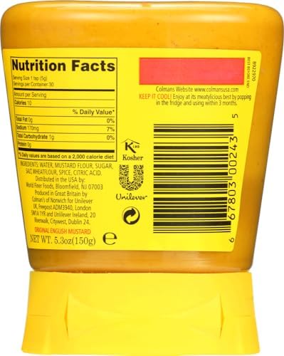 Colman's Original English Squeezy Mustard 150g - Pack of 2