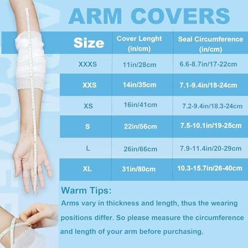 Waterproof Arm Cast Cover for Shower Adult Full Arm Cast Protector Watertight Seal to Keep Bandage Dry for Broken Arms, Hands, Wrists, Elbows, Finger