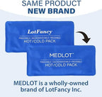 LotFancy Ice Pack for Injuries, Pack of 2, Reusable Hot Cold Pack for Therapy, Cooling or Heating Pad for First Aid, Back Shoulder Neck Head Feet Pain Relief, 11 x 5 Inches