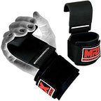 MRX BOXING & FITNESS Weight Lifting Hooks for Men & Women Thick Wrist Padding Weight Lifting Grips for Powerlifting, Shrugs, Rows & Deadlift Support