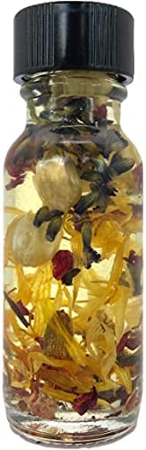 Attraction and Abundance Oil - Prosperity Riches Affluence Fortune Elegance Magnetism Success Positivity Spells Conjure Rituals - Handmade with Essential Oils & Herbs- Wicca Pagan Hoodoo Magick
