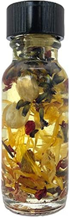 Attraction and Abundance Oil - Prosperity Riches Affluence Fortune Elegance Magnetism Success Positivity Spells Conjure Rituals - Handmade with Essential Oils & Herbs- Wicca Pagan Hoodoo Magick