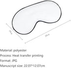 Personalized Eye Mask for Sleeping Customized Sleeping Masks with Adjustable Strap Customized Blackout Eye Cover Add Your Photo Text Logo for Men Women Home Travel Offices